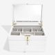 Orchid White Leather Jewellery Box - Set of 3